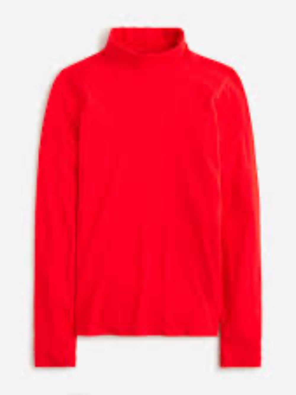 NWT J.Crew Red Tissue Turtleneck LS T-Shirt Size XXL